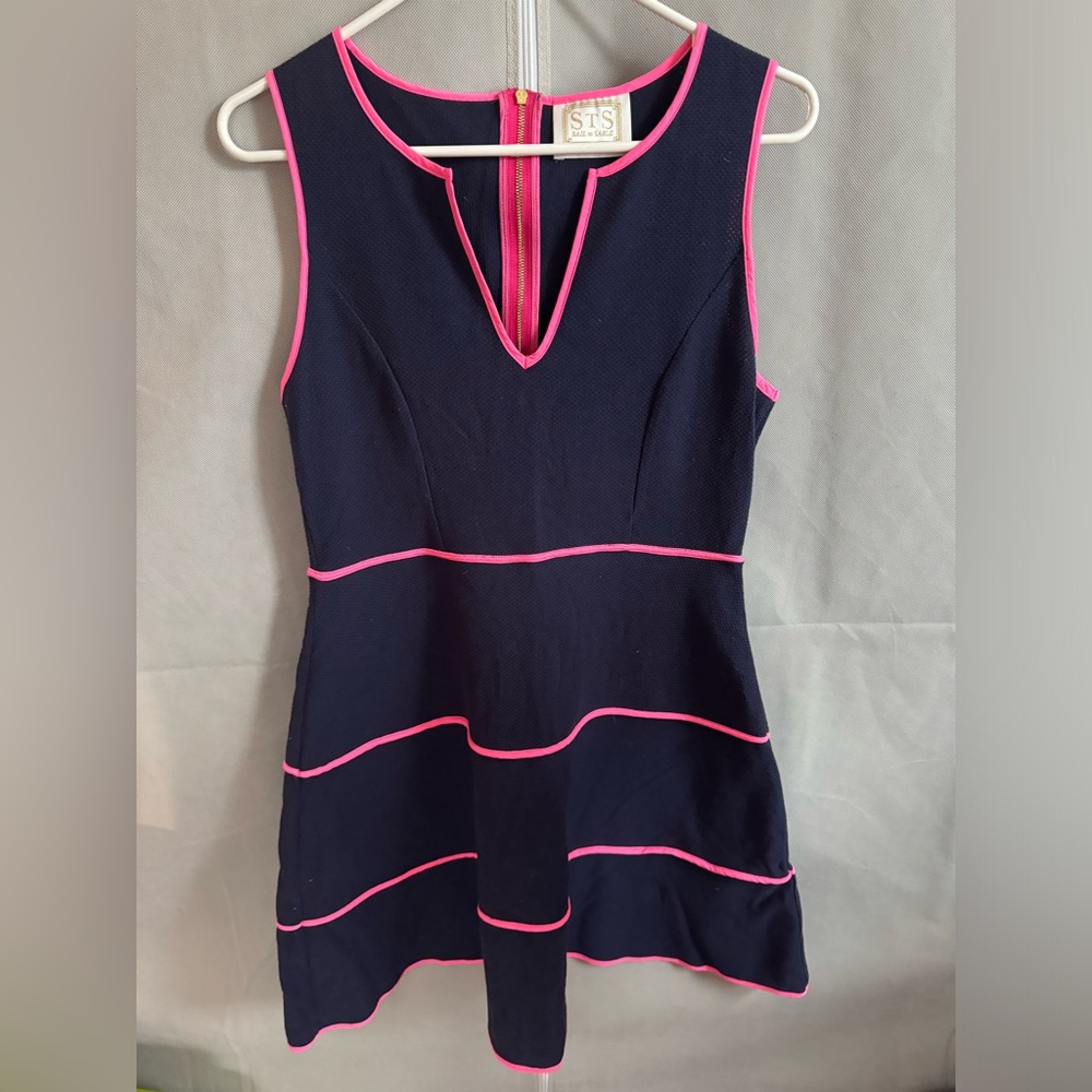 Sail to Sable Sleeveless Navy Dress